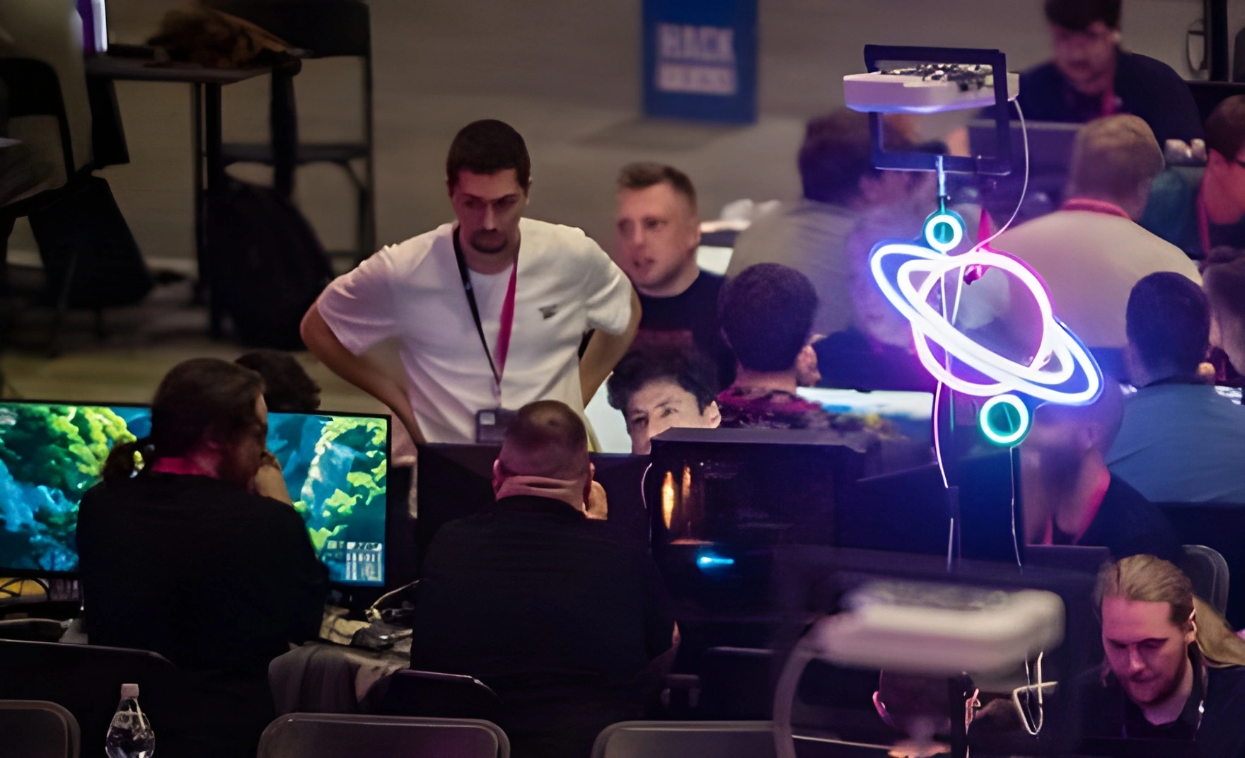 Jakub Filip on a hackathon